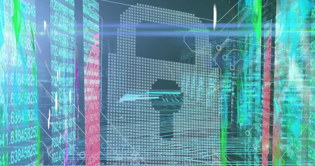 Digital Security Lock Over Data and Global Connections