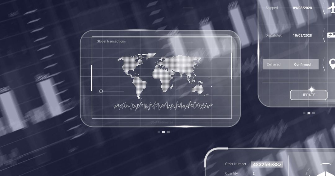 Futuristic Global Dashboard for Data Visualization and Analytics