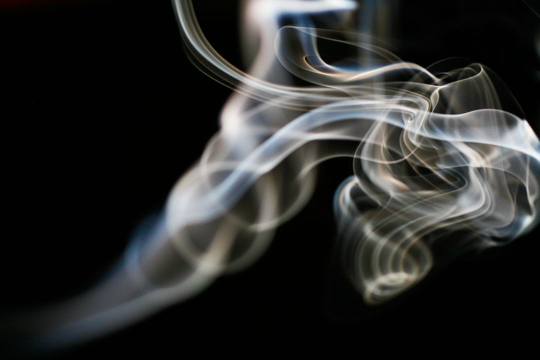 Abstract Flowing Smoke Effect on Black Background - Free Images, Stock Photos and Pictures on Pikwizard.com