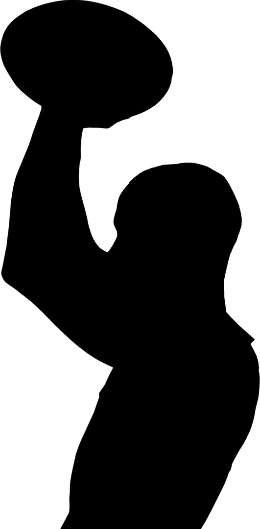 Transparent View Rugby Player Throwing Ball in Motion