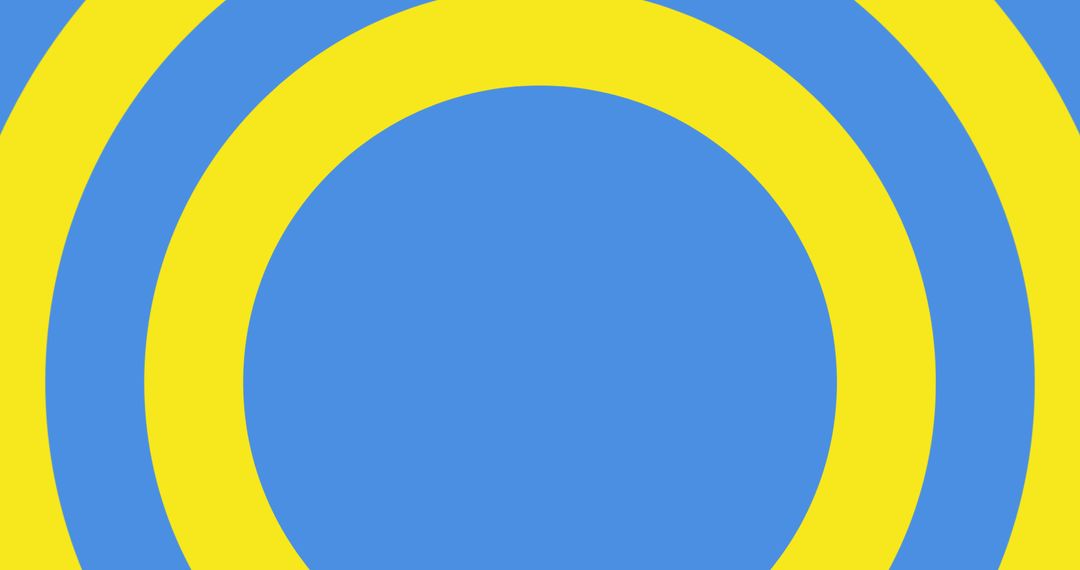 Dynamic Blue and Yellow Circles Illustrating Unity and Movement