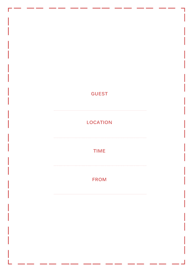 Elegant Transparent Red Invitation Vector Template