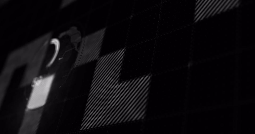 Abstract Geometric Grid Design with Oblique Lines