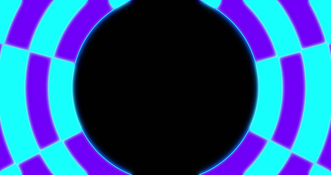 Mesmerizing Purple and Blue Neon Looped Patterns