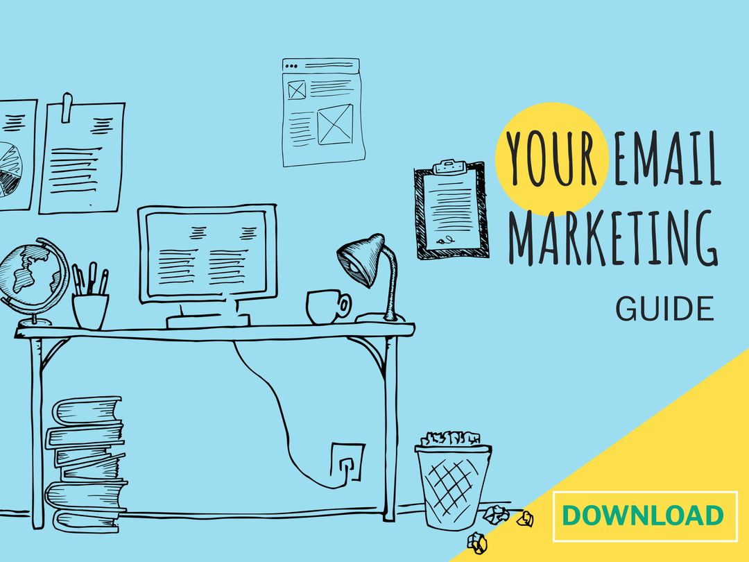 Cozy Workspace Illustration for Email Marketing Guide Promotion