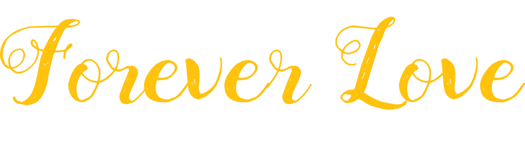 Forever Love Text on Transparent Background Minimalist Design