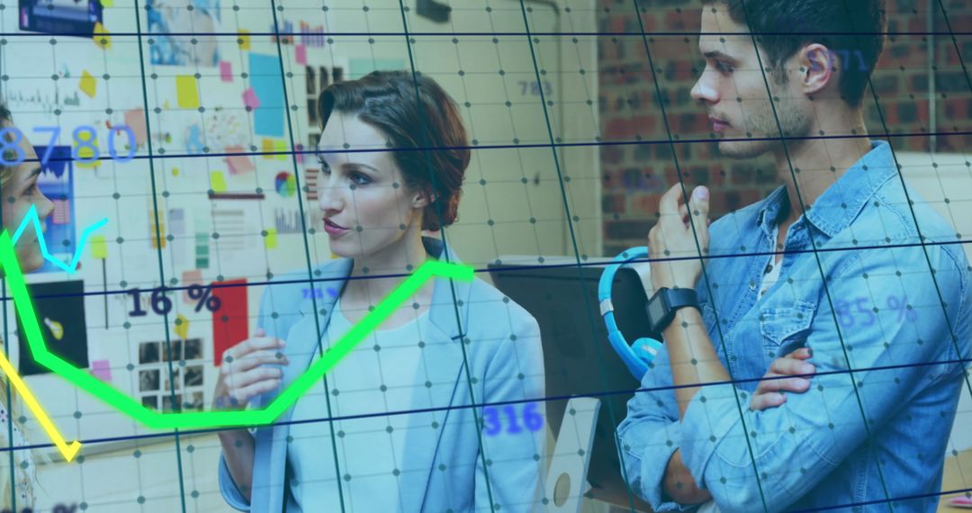 Collaborative Office Brainstorming with Data Graphics Overlay