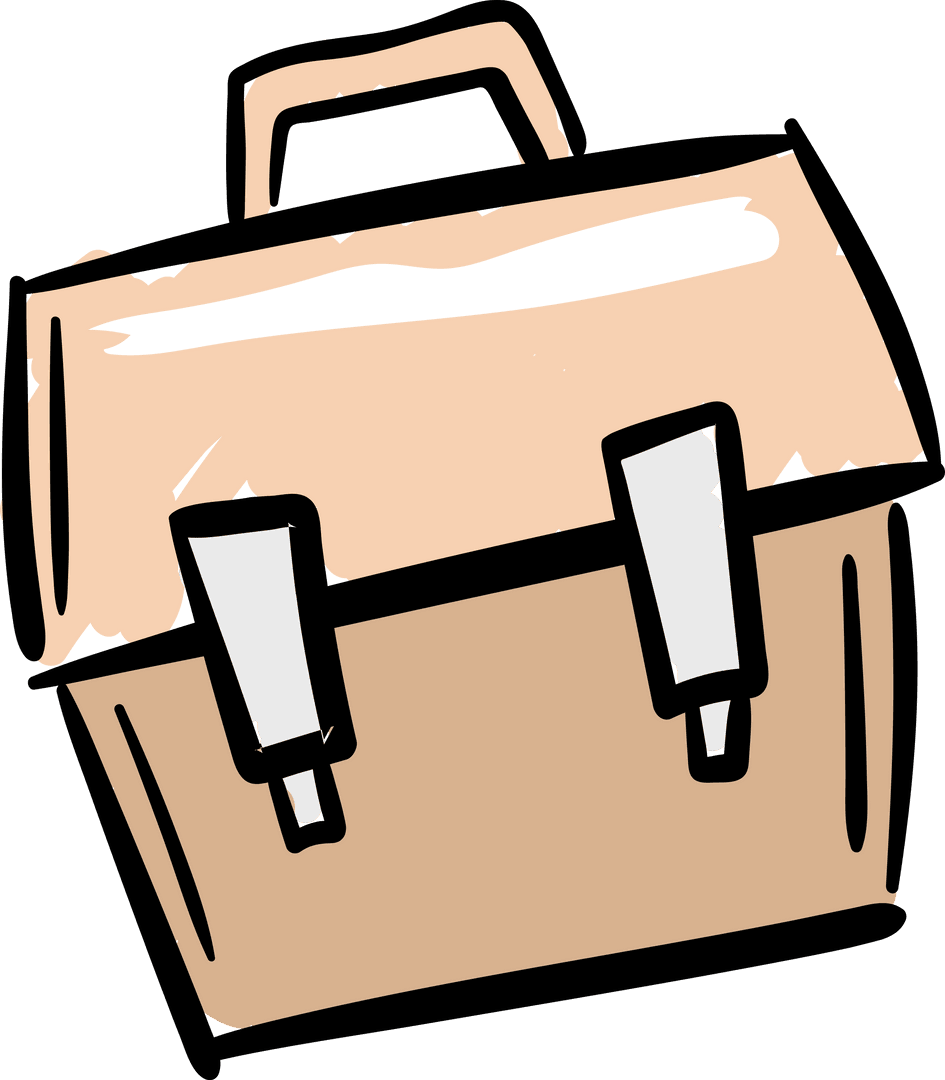 Vintage Doodle Transparent Tool Bag with Latches