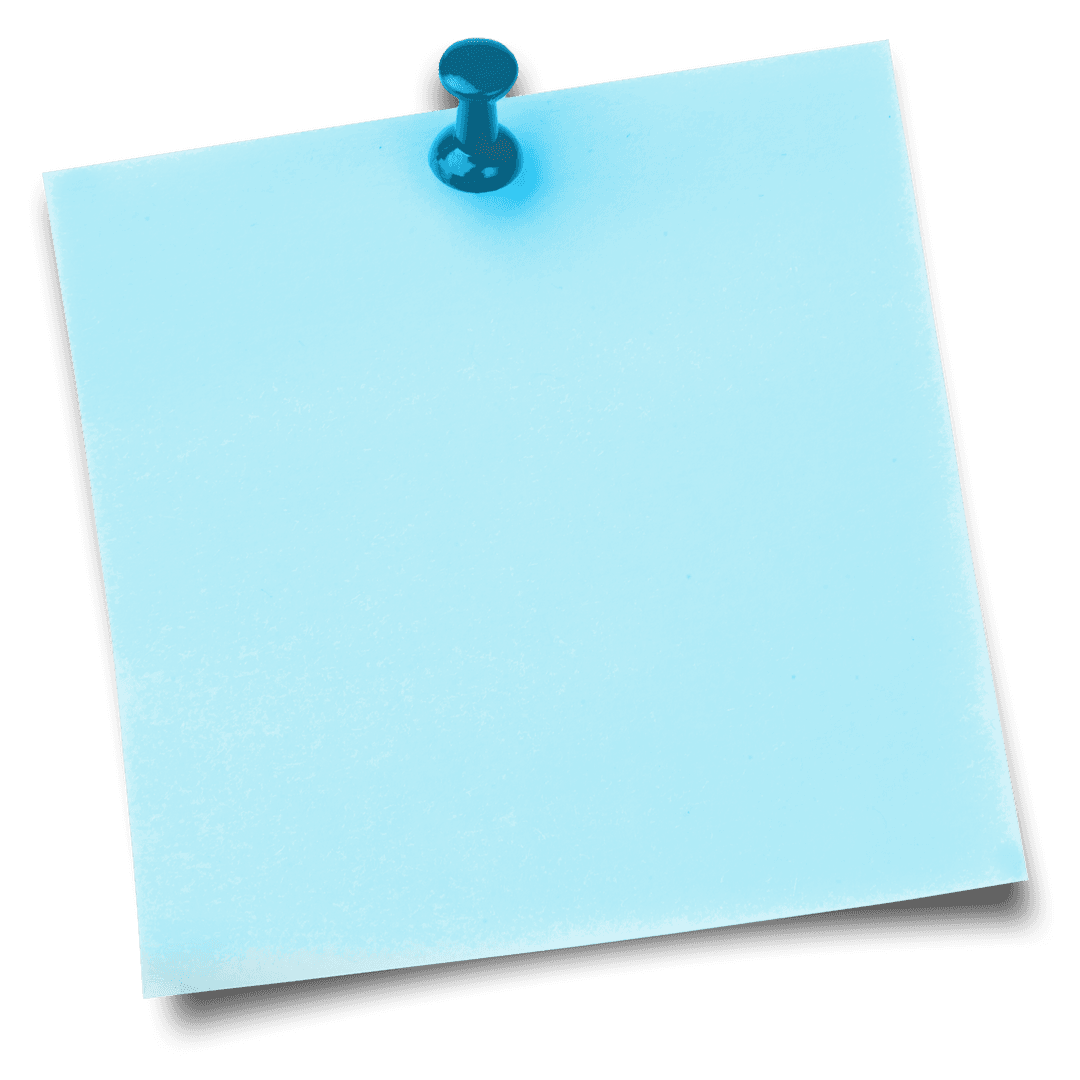 Transparent Blue Sticky Note with Thumbtack on White Background - Download Free Stock Images Pikwizard.com