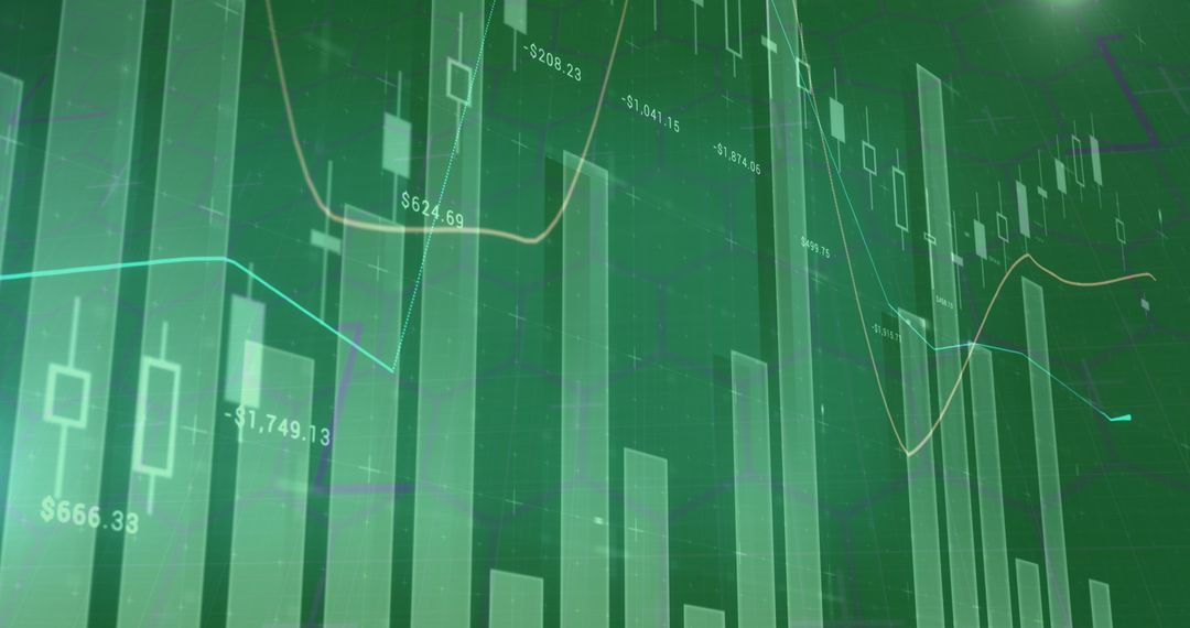 Dynamic Green Stock Market Graphs and Trends Visualization