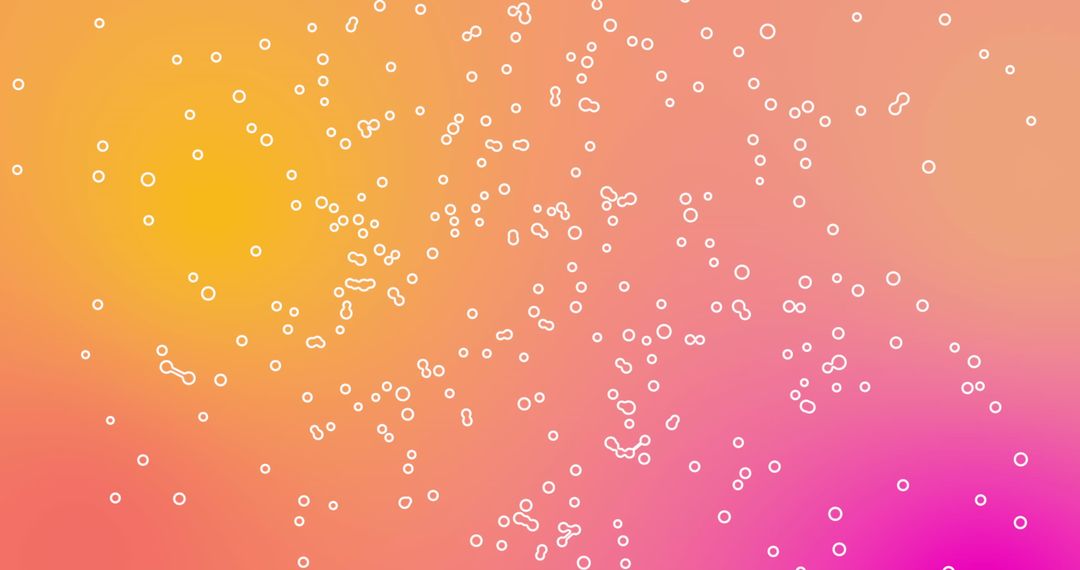 Abstract Network of Connections on Vibrant Gradient Background