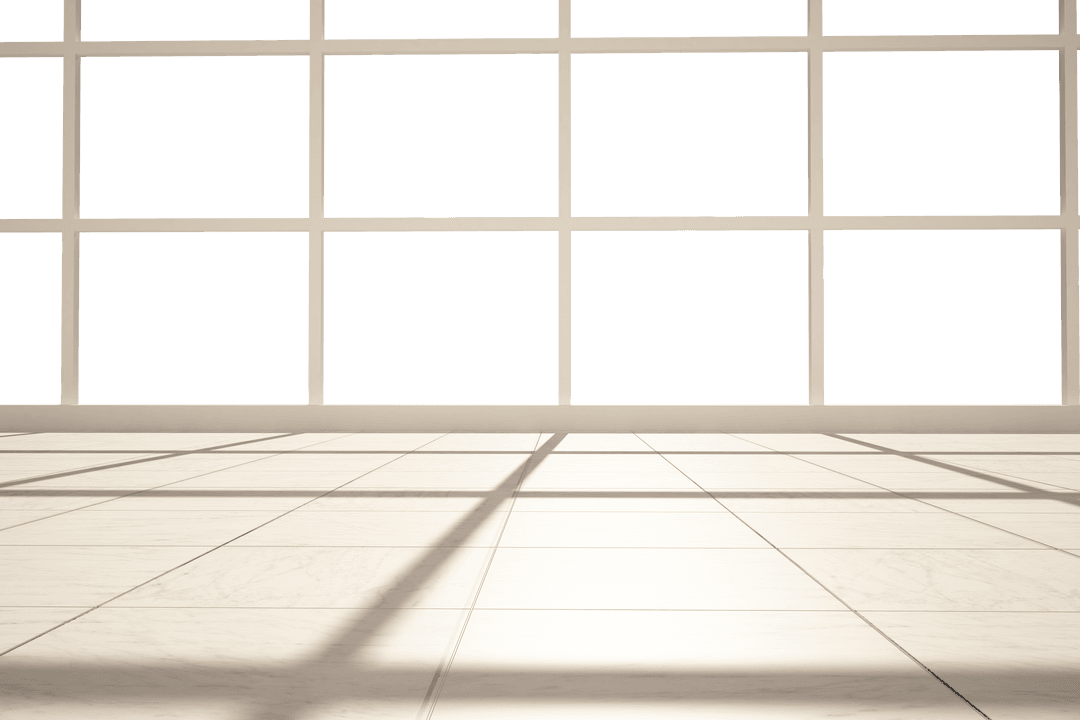 Abstract Interior Design With Transparent Background and Lighting