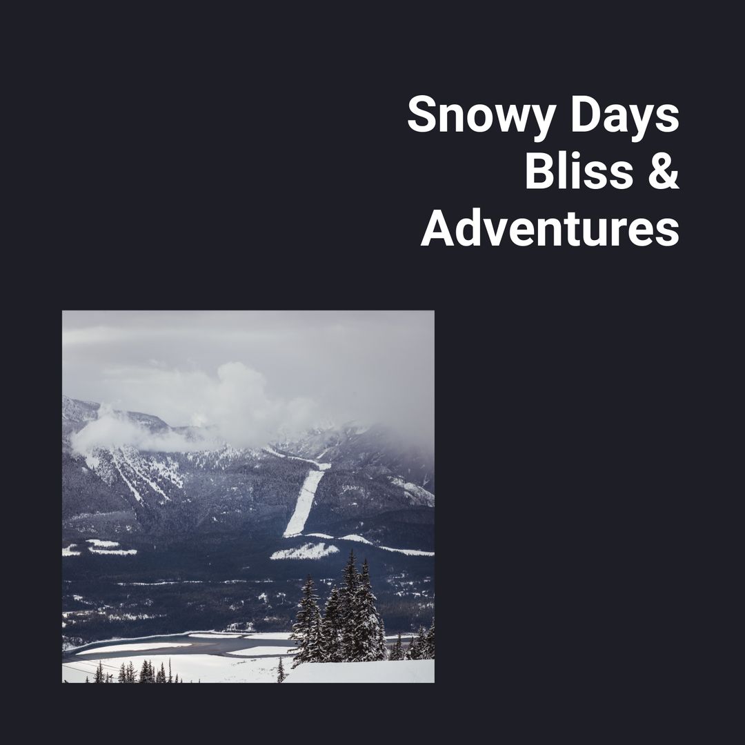 Scenic Winter Mountain View with Snow-Covered Peaks