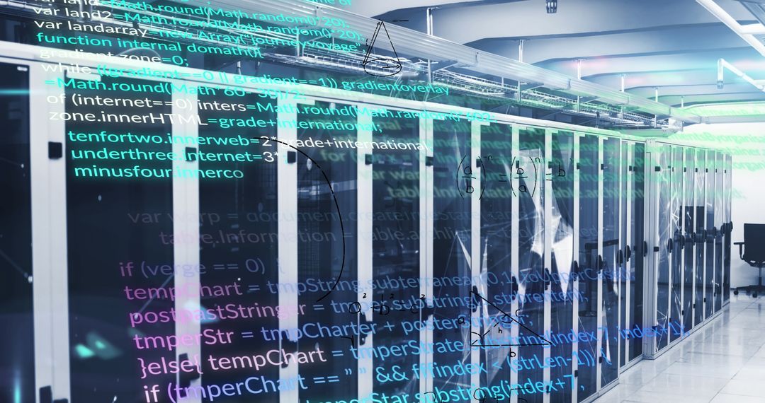Futuristic Data Center with Holographic Code Projection