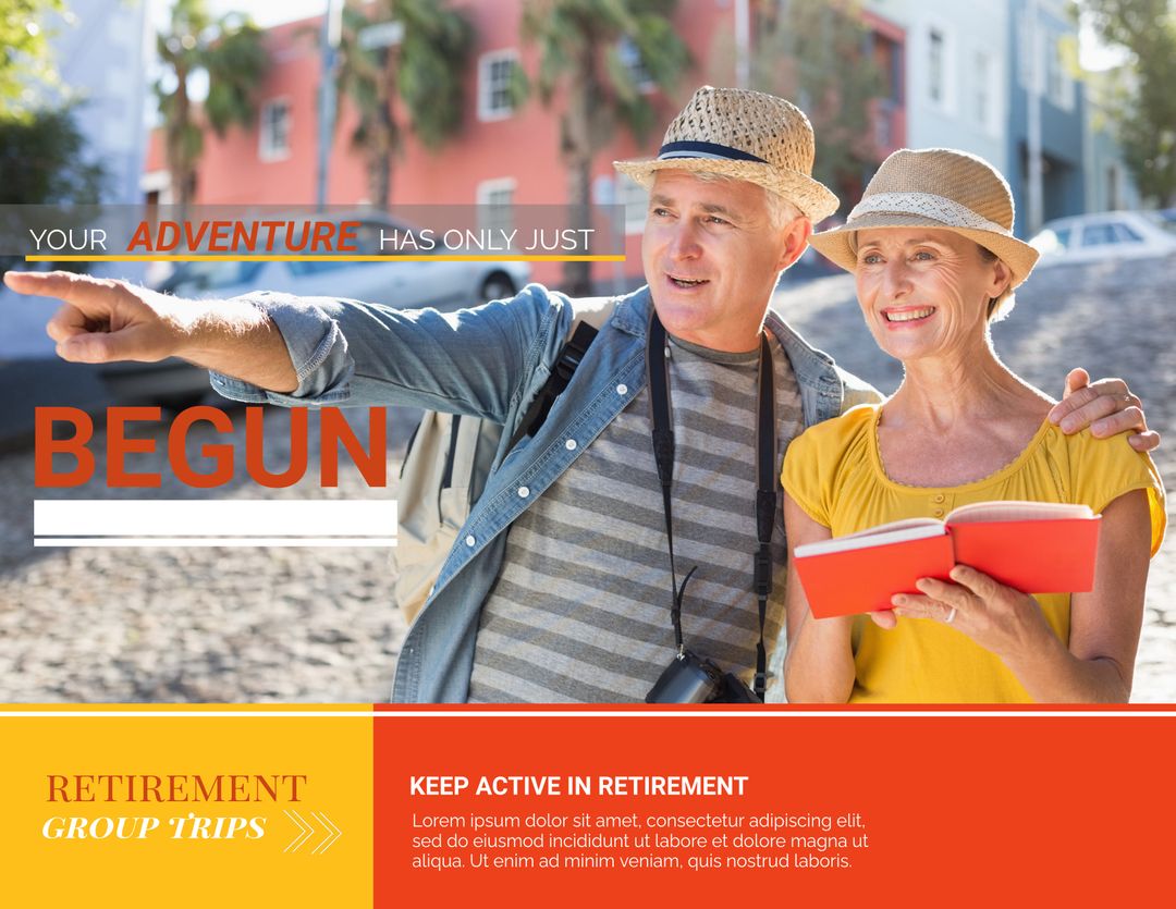 Joyful Senior Couple Enjoying Retirement Travel Adventure