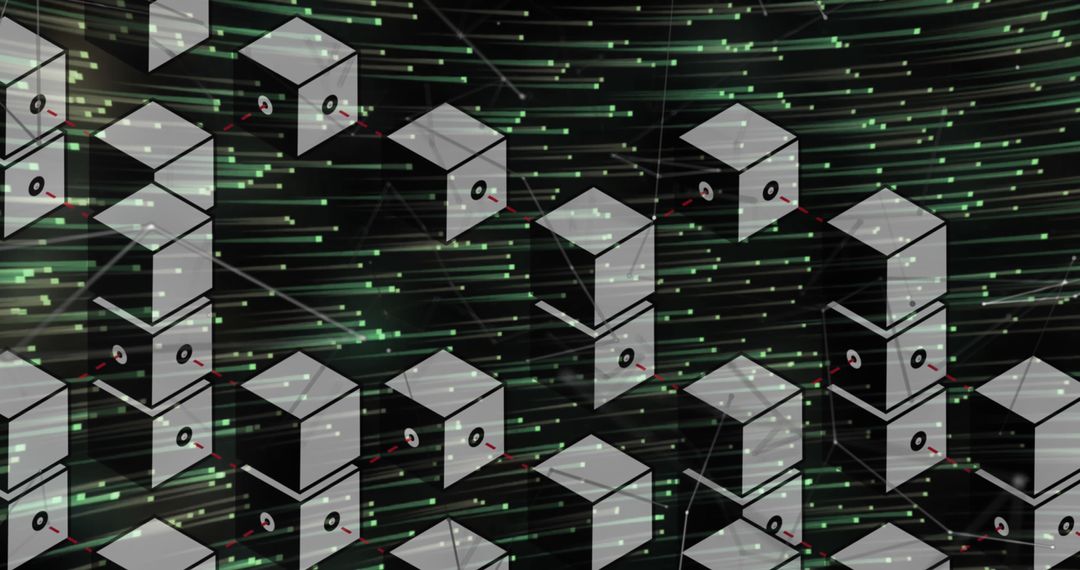 Digital Network and Data Movement Concept Art