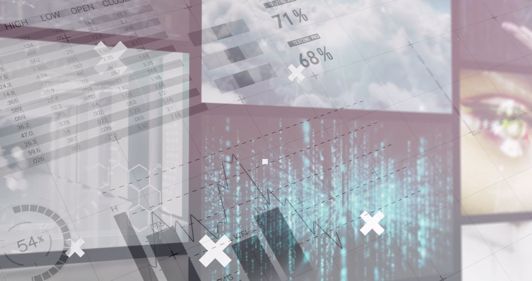 digital interface of global data with charts and analytics - Free Images, Stock Photos and Pictures on Pikwizard.com