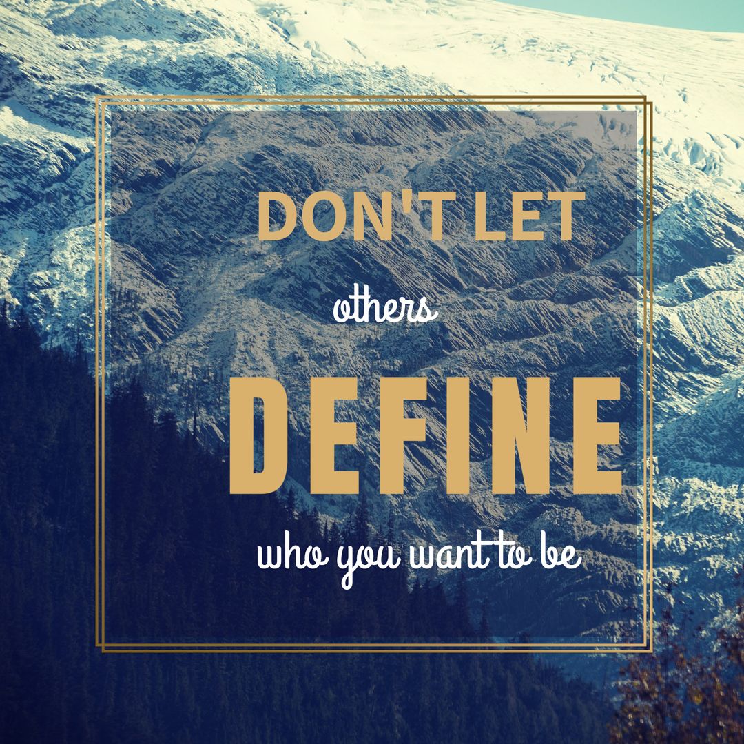 Inspirational Quote on Majestic Mountain Background