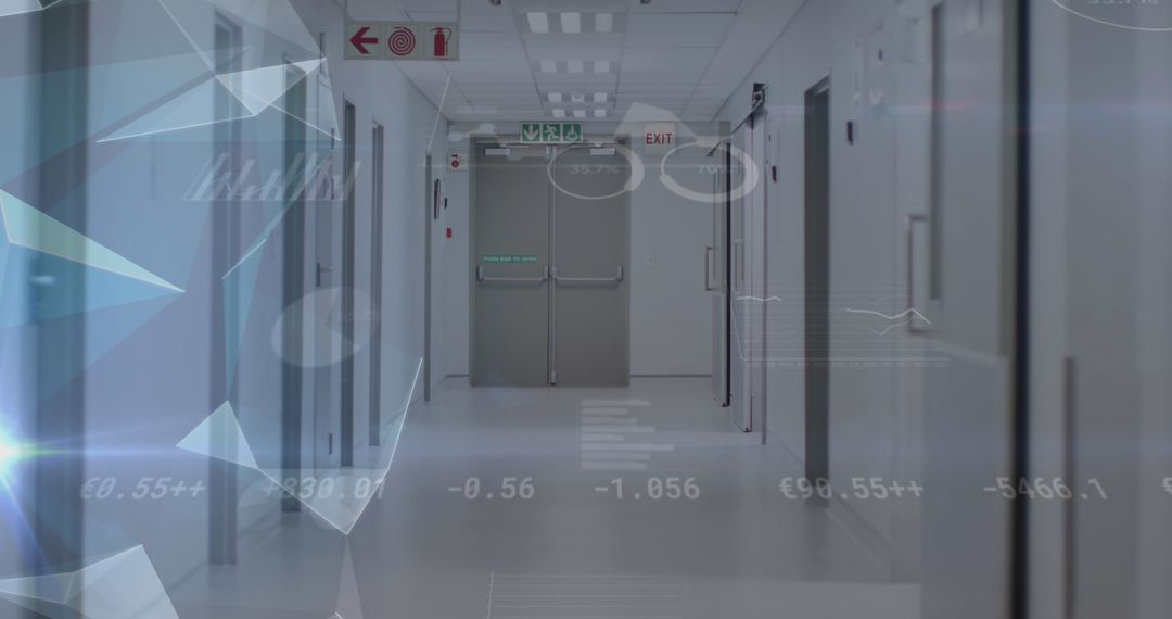 Medical Data Integration in Modern Hospital Corridor