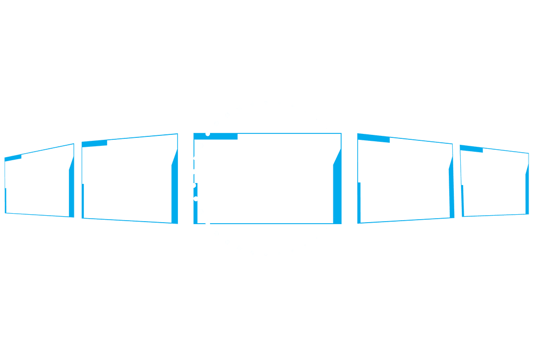 Transparent Digital Blue Screen Row Pattern Illustration Vector