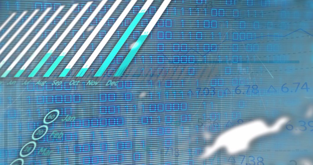 Futuristic Financial and Data Analysis Background