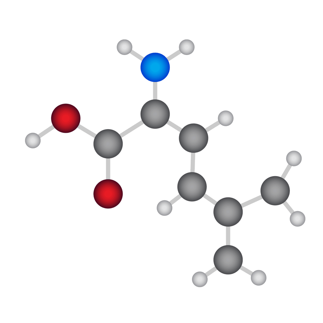 Colorful Transparent Molecular Structure Diagram PNG
