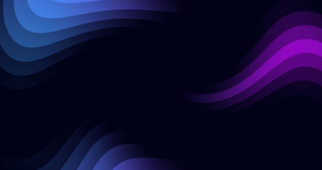 Abstract Glowing Waves on Dark Background