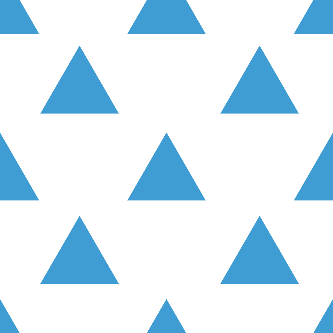 Seamless Blue Triangle Pattern on Transparent Background
