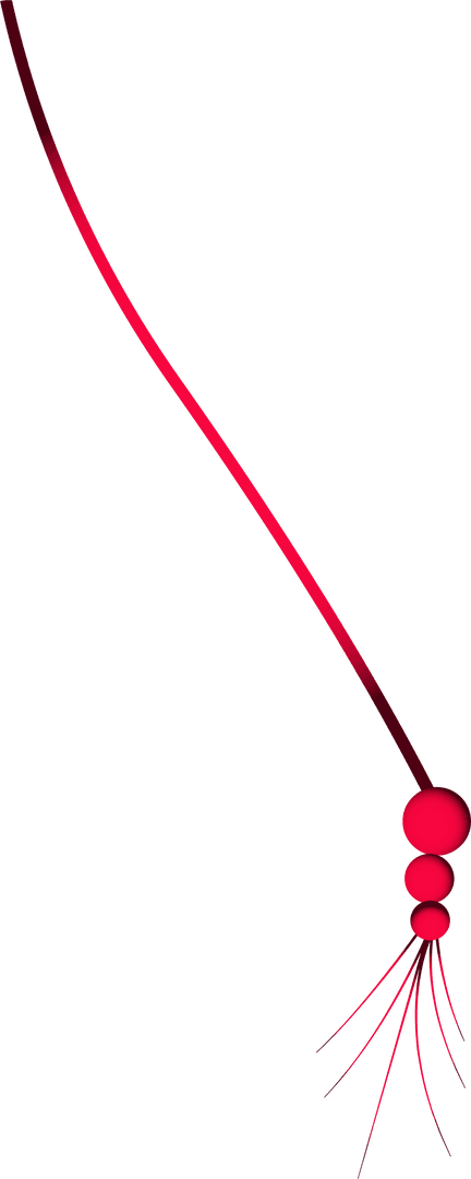 Red Tassel Vector Craftsmanship on Transparent Background