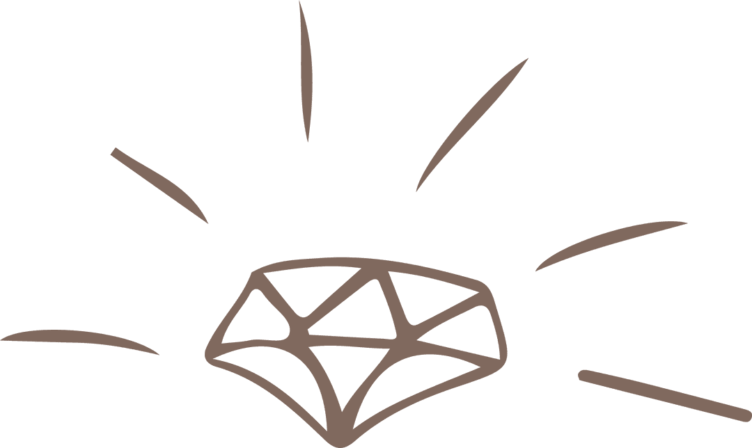 Minimalist Diamond Radiating Lines on Transparent Background Illustration