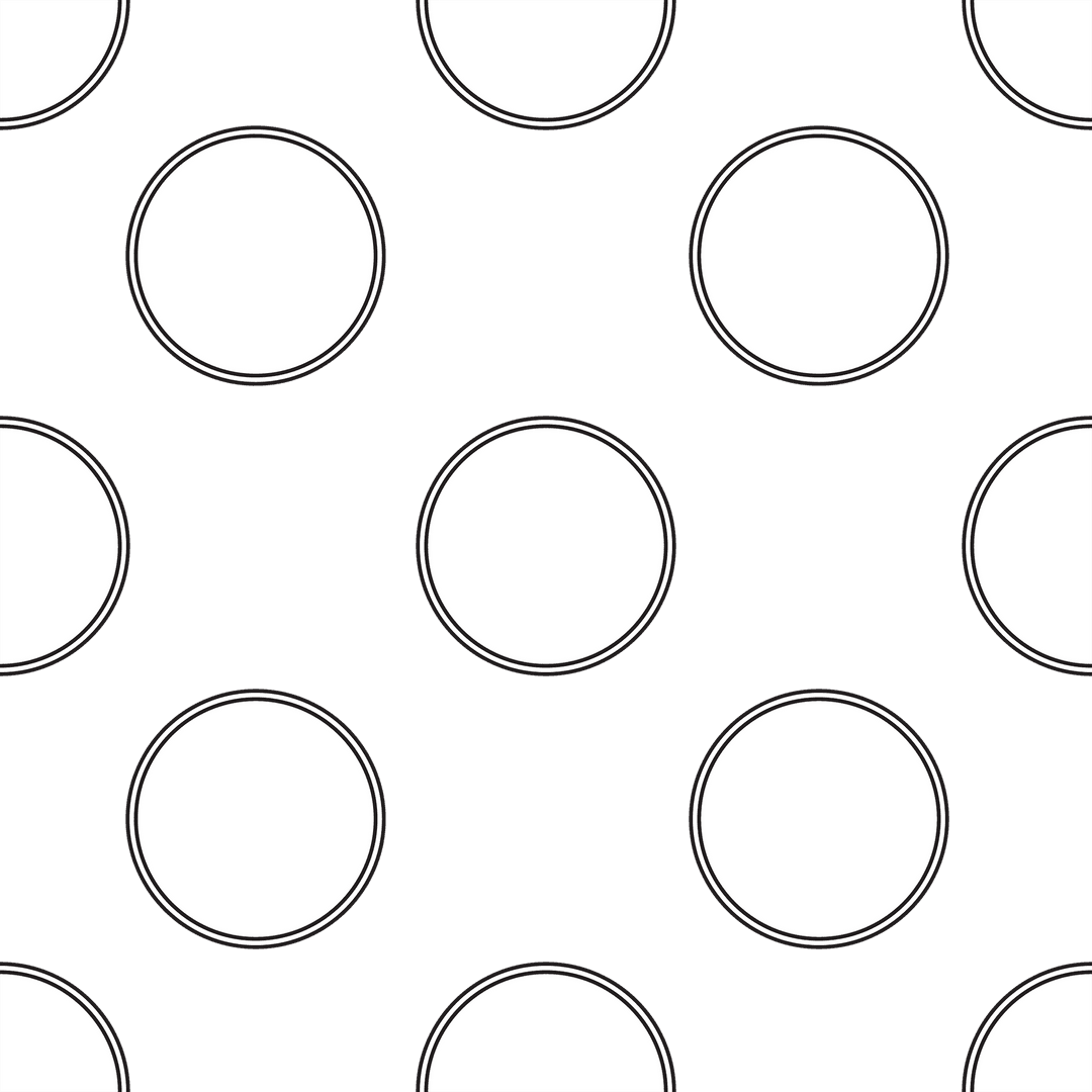 White Circles Pattern on Transparent Background Digital Illustration