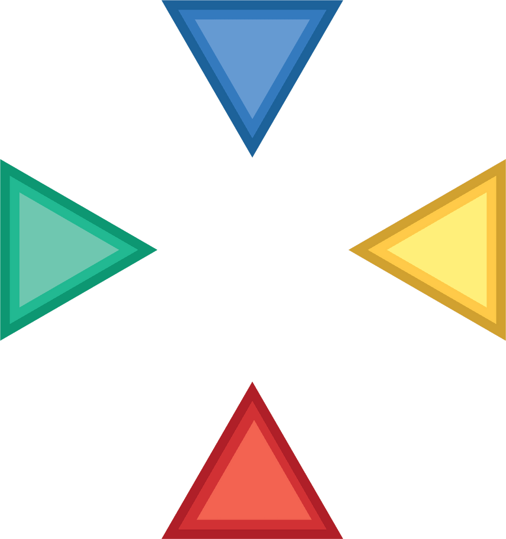 Colored Triangles with Transparent Background
