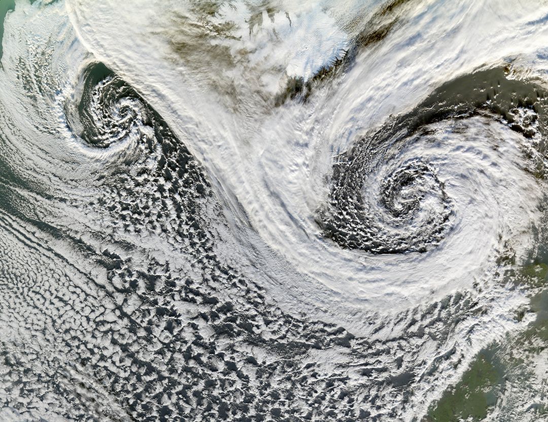 Extratropical Cyclones near Iceland - Free Images, Stock Photos and Pictures on Pikwizard.com