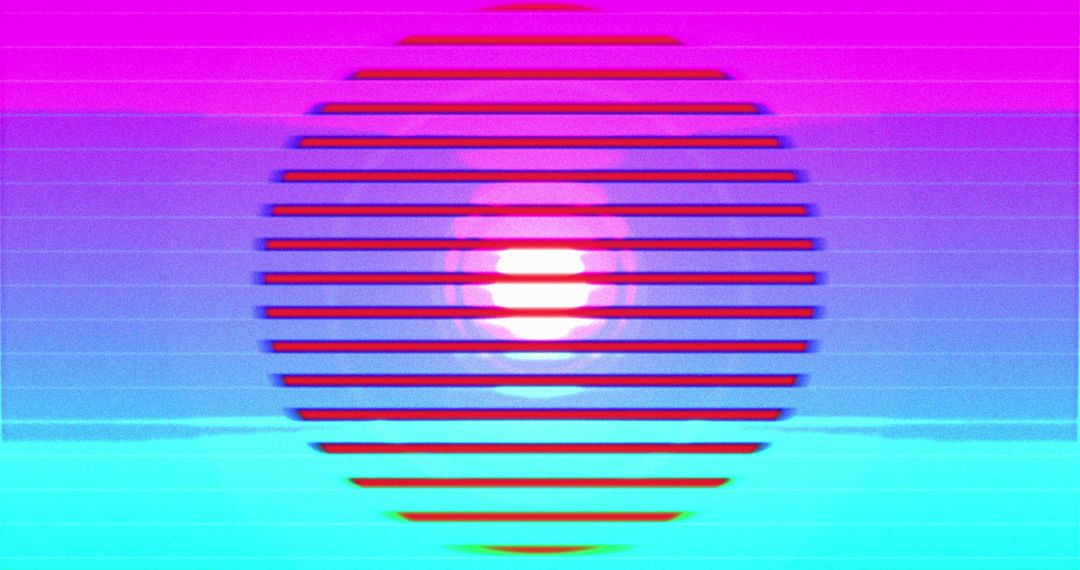 Vibrant Abstract Moving Light Trails with Colorful Circles