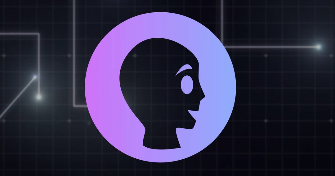 AI Chatbot Digital Interface with Tech Connections