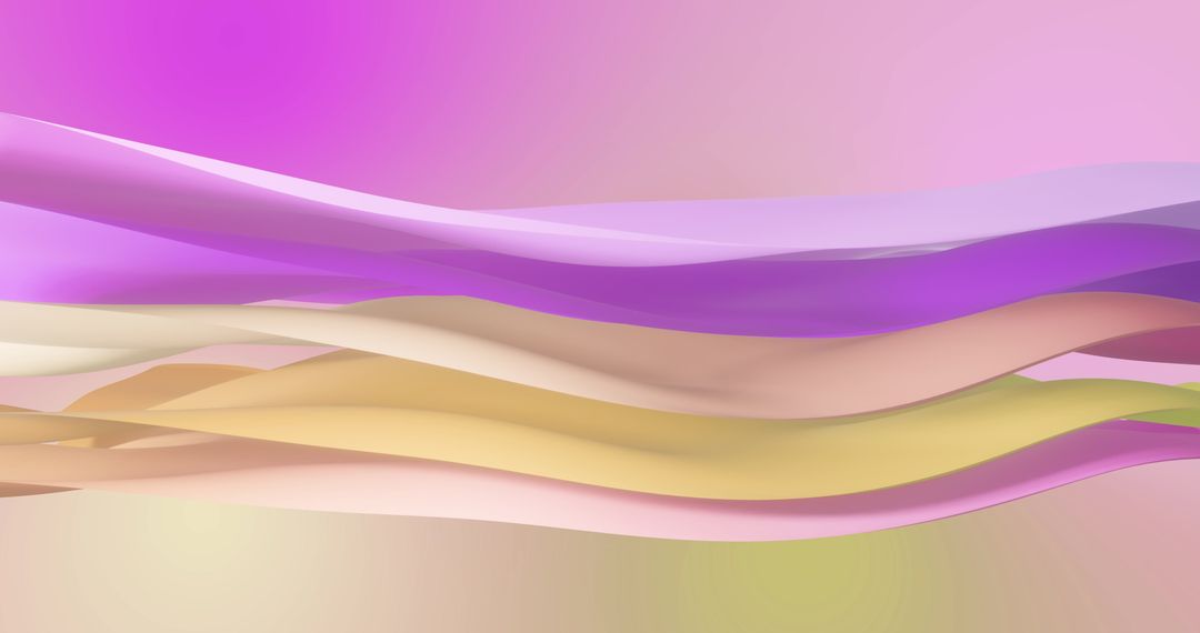 Elegant Pink and Yellow Gradient Waves