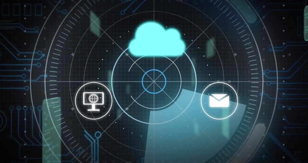 Futuristic High-Tech Virtual Network Interface Concept