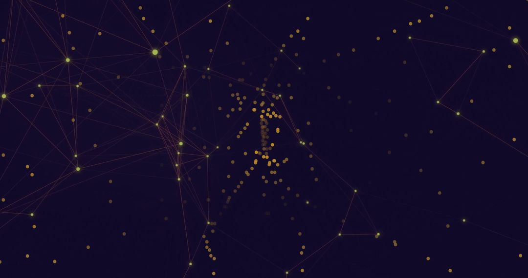 Glowing Dot Network on Dark Interface