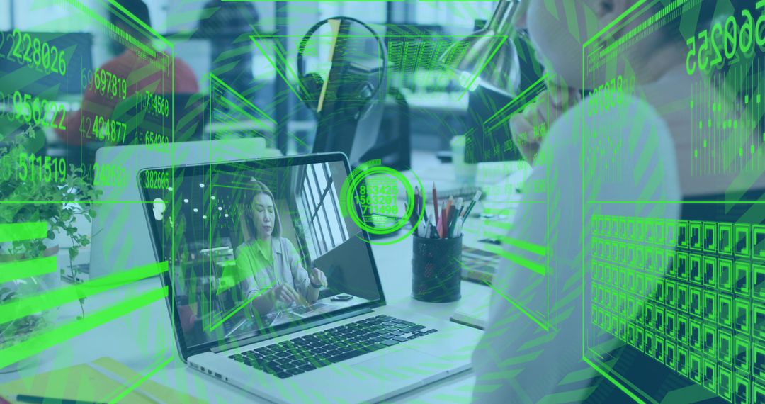 Watching Remote Collaboration with Augmented Reality Dashboards on Laptop in Office