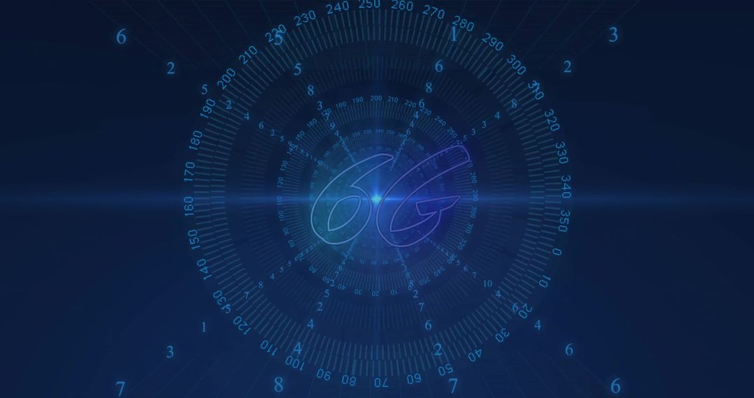 6G Connectivity Technology with Futuristic Digital Interface