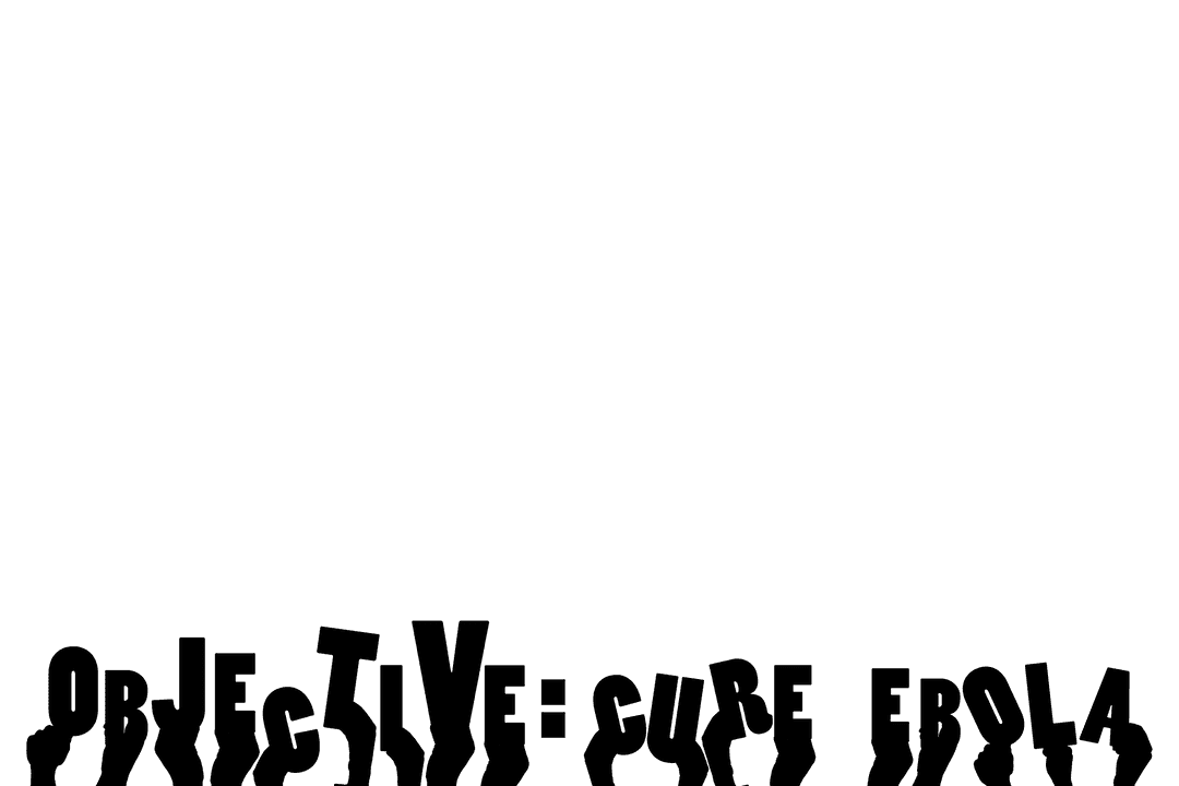 Transparent Illustration of Hands Supporting Cure Ebola Message