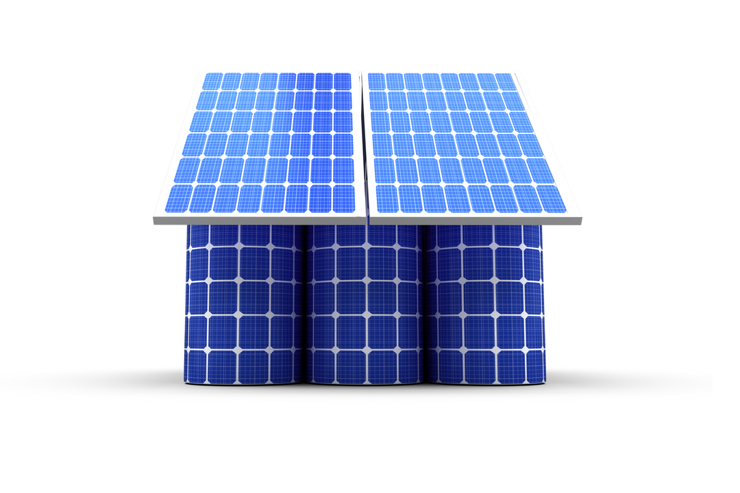 3D Solar Cell House Model with Transparent Background - Download Free Stock Images Pikwizard.com