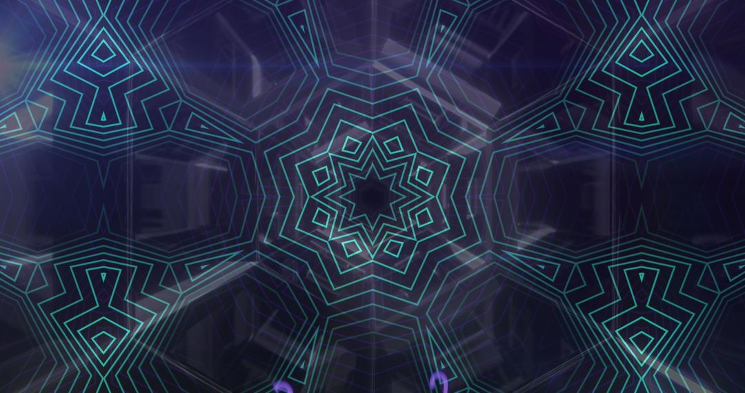 Intricate Geometric Pattern with Symmetrical Star Design