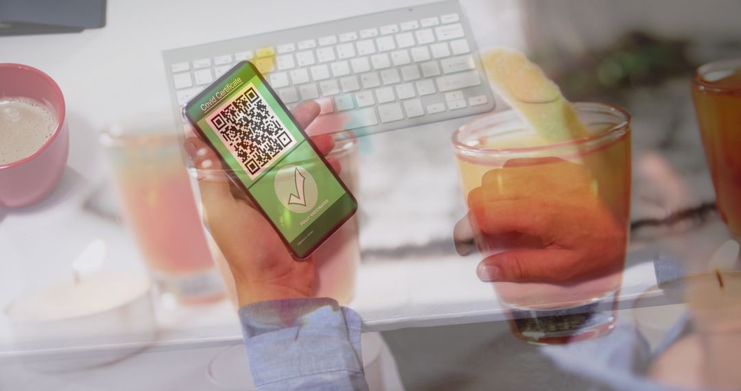 Digital COVID Passport Drinks QR Access App Lifestyle