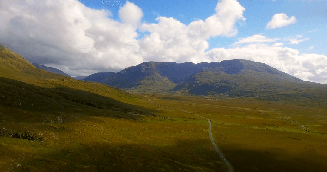 Tranquil Rolling Hills under Vast Open Sky Transparent Background