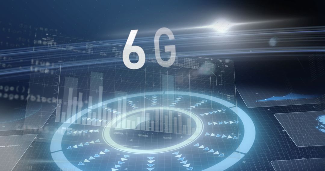 6G Hologram on Digital Interface with Virtual Charts and Data Visualizations