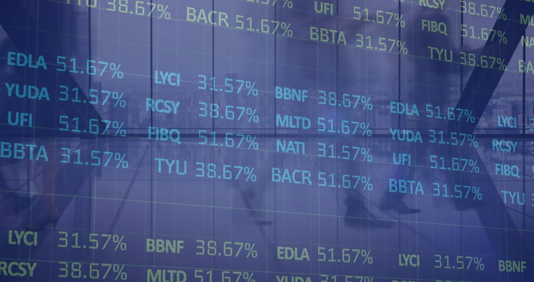 Global Finance Concept Art with Glowing Data Overlays