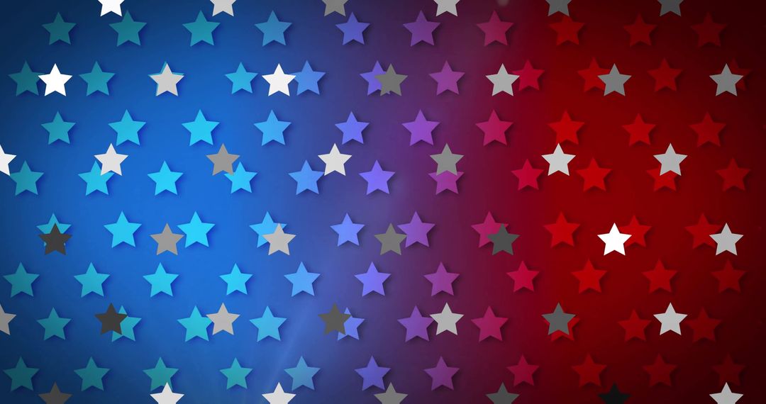 Patriotic Stars on Blue and Red Gradient Background - Free Images, Stock Photos and Pictures on Pikwizard.com