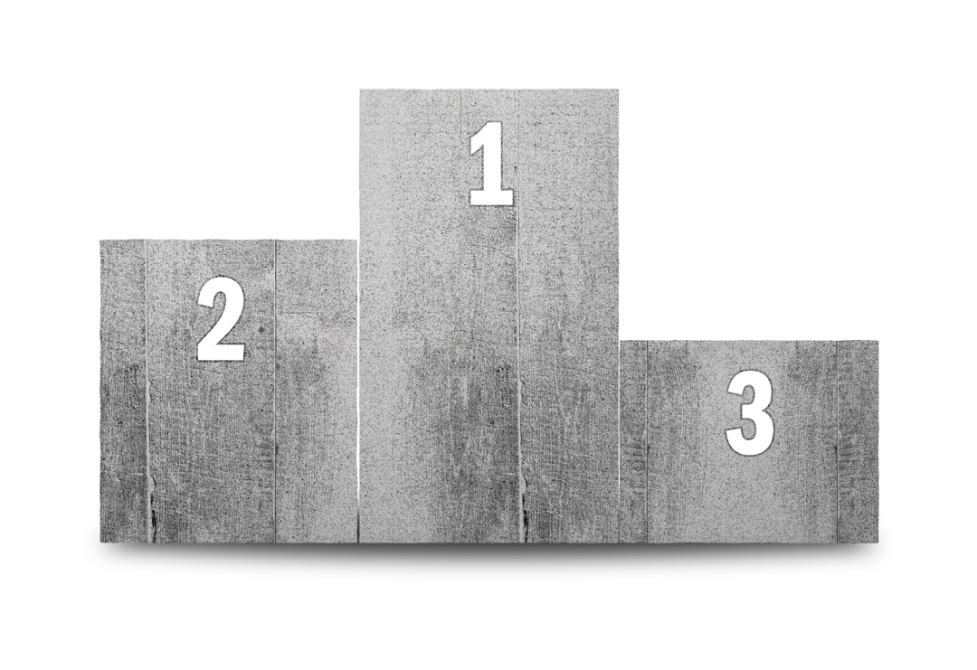 Gray podium with numbers 1, 2, 3 on transparent background conveying sports competition - Download Free Stock Images Pikwizard.com