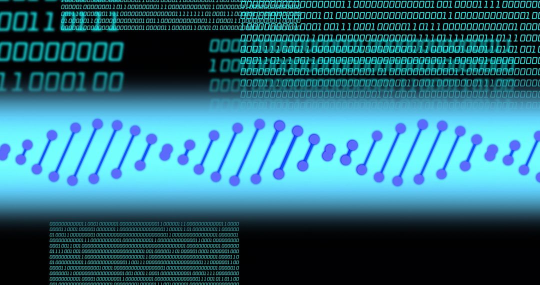 DNA Strand Overlaying Binary Code in Digital Interface - Free Images, Stock Photos and Pictures on Pikwizard.com